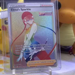 Pokemon TCG Elesa's Sparkle 275/264 Secret Rare Full Art Holo - Image 1