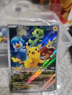 Pokemon TCG Pikachu SVP 027 Black Star Promo Paldea Evolved Sealed 🔥 - Image 1