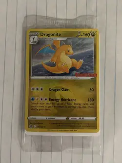 SEALED Pokemon Dragonite 131/195 Silver Tempest GameStop Stamped Holo Rare Promo - Image 1