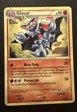 2010 Pokemon TCG HeartGold SoulSilver Undaunted Gliscor Holo Rare 4/90 LP - Image 1
