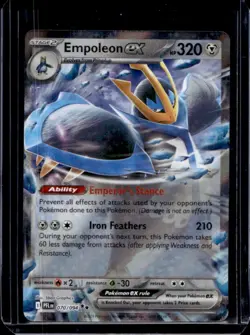 2025 Pokemon Phantasmal Flames Empoleon ex Double Rare #070/094 - Image 1