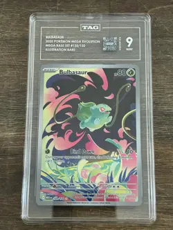 Bulbasaur 133/132 - Pokemon ME01: Mega Evolution Illustration Rare TAG 9 - Image 1