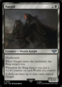 1x Nazgul (100) NM-Mint, English Universes Beyond: Lord of the Rings MTG Magic - Image 1
