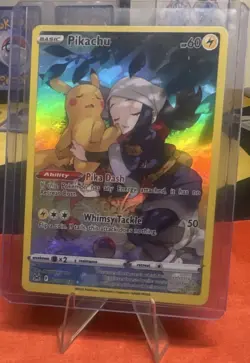 Pokemon Pikachu TG05/TG30 Lost Origin Ultra Rare Full Art Holo Card - Image 1