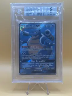 2019 Pokemon Blastoise GX Premium Collection #SM189 Beckett 9 - Image 1