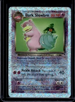 2002 Pokemon Legendary Dark Slowbro Reverse Holo #8/110 - Image 1