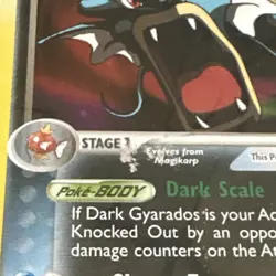 Pokemon TCG Dark Gyarados EX Team Rocket Returns Rare 36/109 Regular 80 HP - Image 2