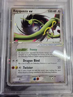 2006 POKEMON BLACK STAR PROMOS #039 RAYQUAZA EX-HOLO PSA 4 - Image 3