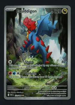 Druddigon 151/086 SV: White Flare Holofoil Illustration Rare Pokemon TCG - Image 1