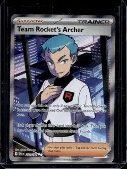 2025 Pokemon Destined Rivals Team Rocket's Archer Ultra Rare #223/182 - Image 1