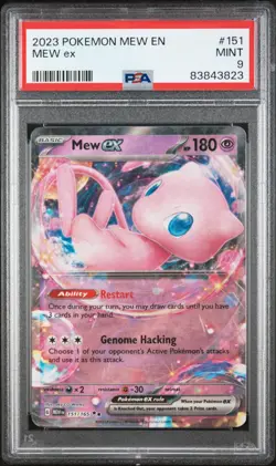2023 Pokemon Mew En-151 #151 Mew Ex Holo PSA 9 MINT - Image 1