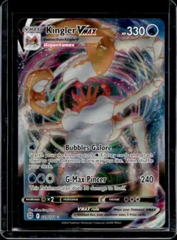 2022 Pokemon SWSH Brilliant Stars Kingler VMAX #029/172 - Image 1