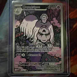 Pokemon TCG Houndstone Illustration Rare Card 145/132 Mega Evolutions - Image 1