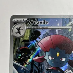 Nintendo Weavile 228/217 ASC Holo Full Art Rare Stage 1 100 HP Pokemon TCG - Image 2