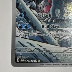 Nintendo Weavile 228/217 ASC Holo Full Art Rare Stage 1 100 HP Pokemon TCG - Image 5