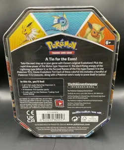 Pokemon TCG Eevee Evolutions Tin Vaporeon V New Factory Sealed. - Image 2