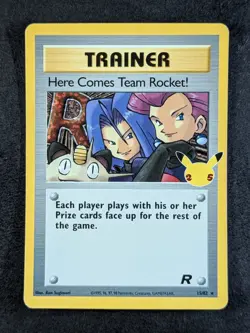 2021 Pokemon HERE COMES TEAM ROCKET! #15/82 Celebrations Classic Collection Rare - Image 1