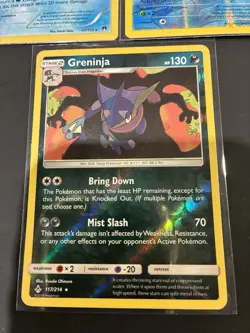 Pokemon Greninja Reverse Holo 117/214 With 2 Other Greninja Cards NM/LP - Image 2