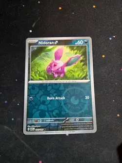 Nidoran M 032/165 Common 151 Pokemon Reverse Holo NM - Image 1