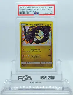 2017 POKEMON SHINING LEGENDS SHINING RAYQUAZA #56 HOLO PSA 9 MINT #28850045 - Image 2