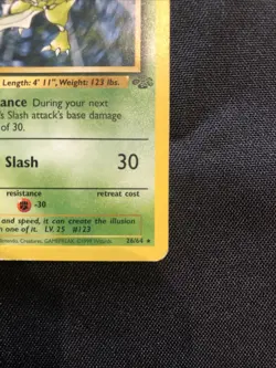 Pokemon Scyther 26/64 Non-Holo First Edition Jungle Set - Image 4