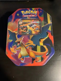 Pokemon Mega Charizard Y ex Tin, Factory Sealed - Image 1