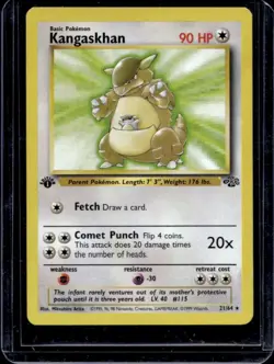 1999 Pokemon Jungle 1st Edition Kangaskhan #21/64 - Image 1