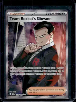 2025 Pokemon Destined Rivals Team Rocket's Giovanni Ultra Rare #225/182 - Image 1