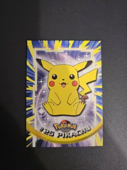 Pikachu #25 Topps Blue Label TV Animation Edition Non Holo Pokemon 1999 LP - Image 3