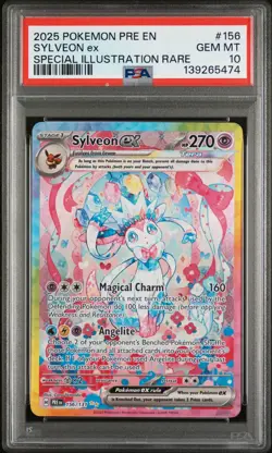 2025 POKEMON PRISMATIC EVOLUTIONS SPECIAL ILLUSTRATION RARE SYLVEON EX PSA 10 - Image 1