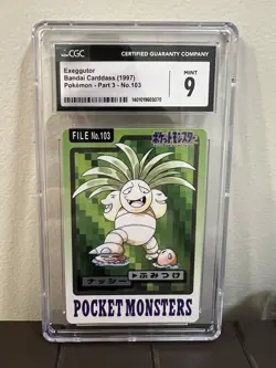 Exeggutor Pokemon Bandai Carddass Part 3 (1997) #103 - Image 1