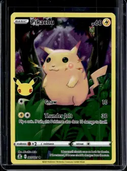 2021 Pokemon SWSH Celebrations Pikachu Holo #005/025 - Image 1