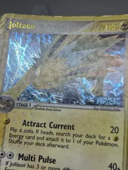 Jolteon 8/115 Pokemon Reverse Holo Stamped Unseen Forces HP-Dmg - Image 5