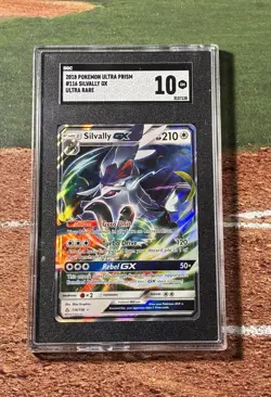 2018 POKEMON SUN & MOON ULTRA PRISM #116 SILVALLY GX SGC 10 - Gem Mint - Image 2