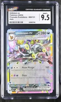 Umbreon EX *CGC 9.5* Holo *Prismatic Evolutions* #60 * Pokemon - Image 1