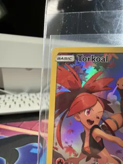 Pokemon TCG Torkoal 237/236 Sun & Moon Cosmic Eclipse Secret Rare Full Art Holo - Image 5