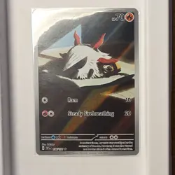 The Pokemon Company Larvesta 196/191 Sv08 Surging Sparks Illustration Rare Holo - Image 1