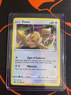 Pokemon TCG EEVEE SWSH118 Black Star PROMO Cosmo Holo NM/M Holo Bleed - Image 4