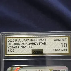 Pokemon Hisuian Zoroark VSTAR Triple Rare Holo 129/172 Vstar Universe AGS 10 - Image 2