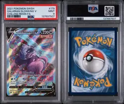 2021 Pokemon Galarian Slowking V PSA 9 Chilling Reign-FA #179/198 - Image 3
