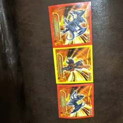 Lot Of 3 Vintage Yu-gi-oh! Stickers 1996 Topps Collectible - Image 1
