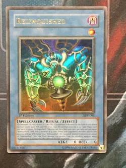yugioh relinquished 1st ed ultra rare LP SDP-001 - Image 1