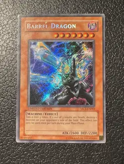 Yu-Gi-Oh! Barrel Dragon MC1-EN002 Secret Rare Limited Edition LP - Image 1