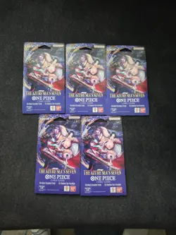 One Piece The Azure Sea’s Seven OP-14 & EB-04 Five 5 Booster Packs Lot English E - Image 1