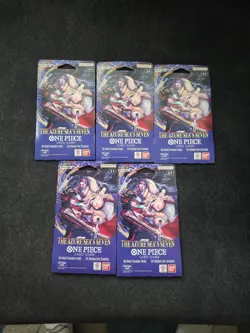 One Piece The Azure Sea’s Seven OP-14 & EB-04 Five 5 Booster Packs Lot English E - Image 2