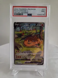 2022 POKEMON JPN SWORD & SHIELD VSTAR UNIVERSE #211 FULL ART/CHARIZARD V PSA 9 - Image 1