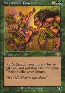 1x Skyshroud Poacher Moderate Play, English Nemesis MTG Magic - Image 1