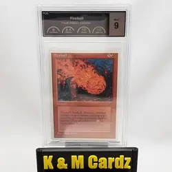 MTG - 4th Edition - Fireball - Graded - PCG 9 - Vintage - Image 1