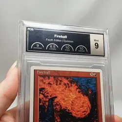 MTG - 4th Edition - Fireball - Graded - PCG 9 - Vintage - Image 4