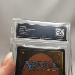 MTG - 4th Edition - Fireball - Graded - PCG 9 - Vintage - Image 5